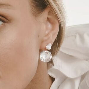 Anthropologie Floating Crystal Earrings